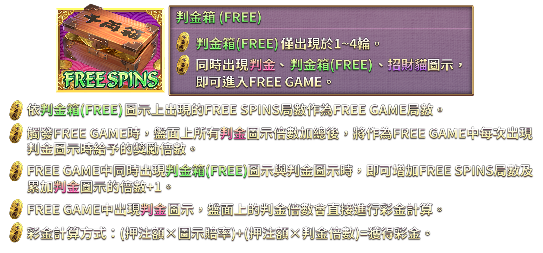 貓財神-遊戲説明