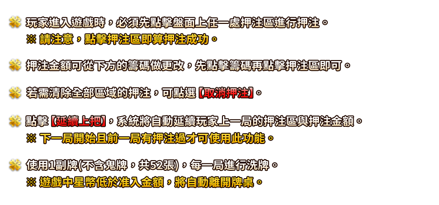 幸運撲克-遊戲説明