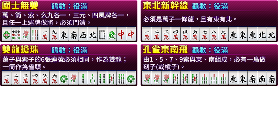 滿貫大富豪-遊戲説明