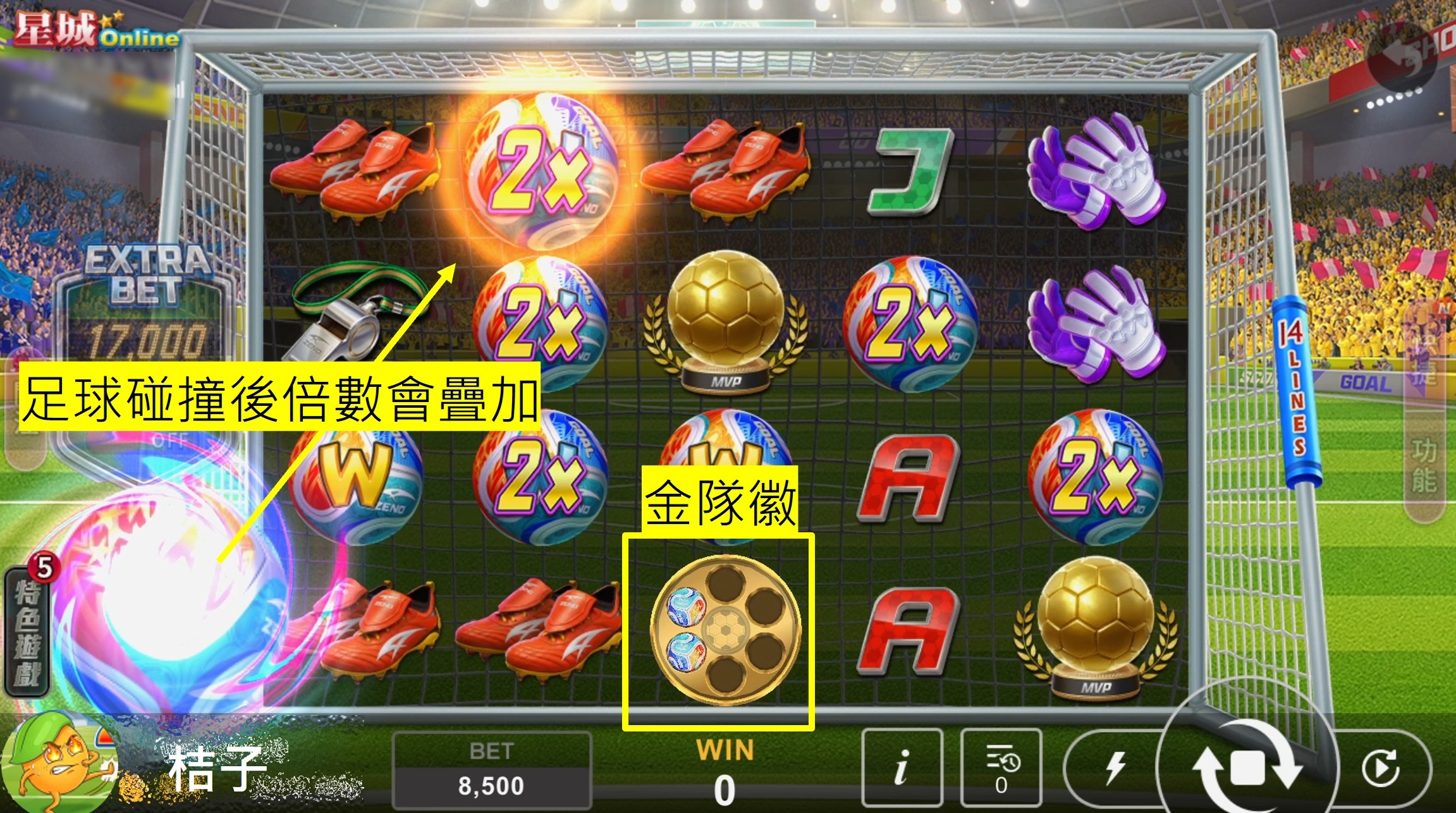 沙克盃倍數疊加玩法-足球遊戲