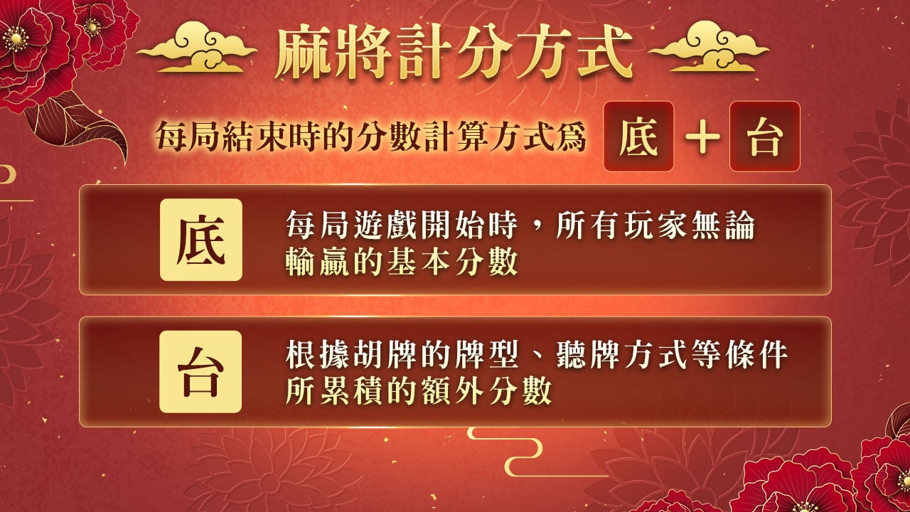 麻將計分方式-麻將胡牌組合