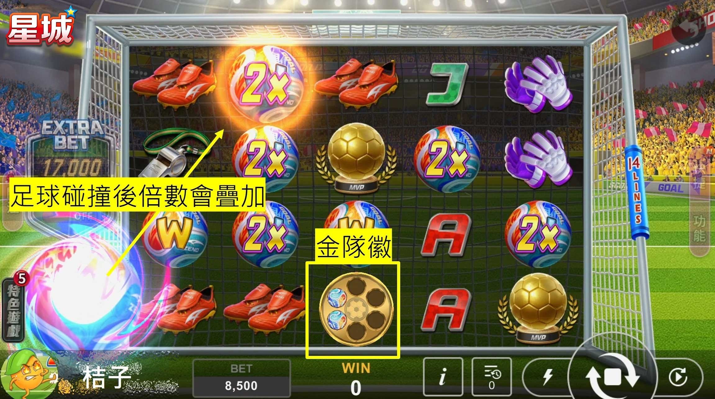 沙克盃倍數疊加玩法-足球遊戲