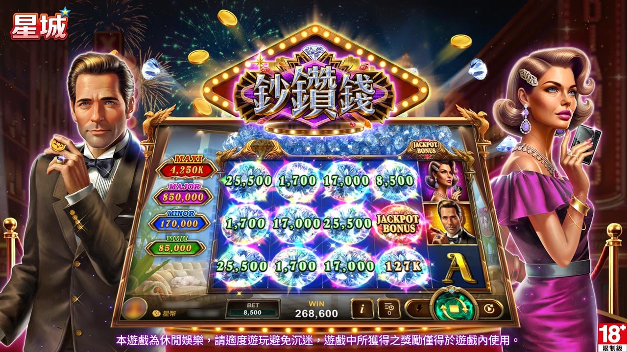 新手也能輕鬆玩老虎機,貴氣逼人鈔鑽錢主題 鈔鑽錢老虎機-新手也能輕鬆玩