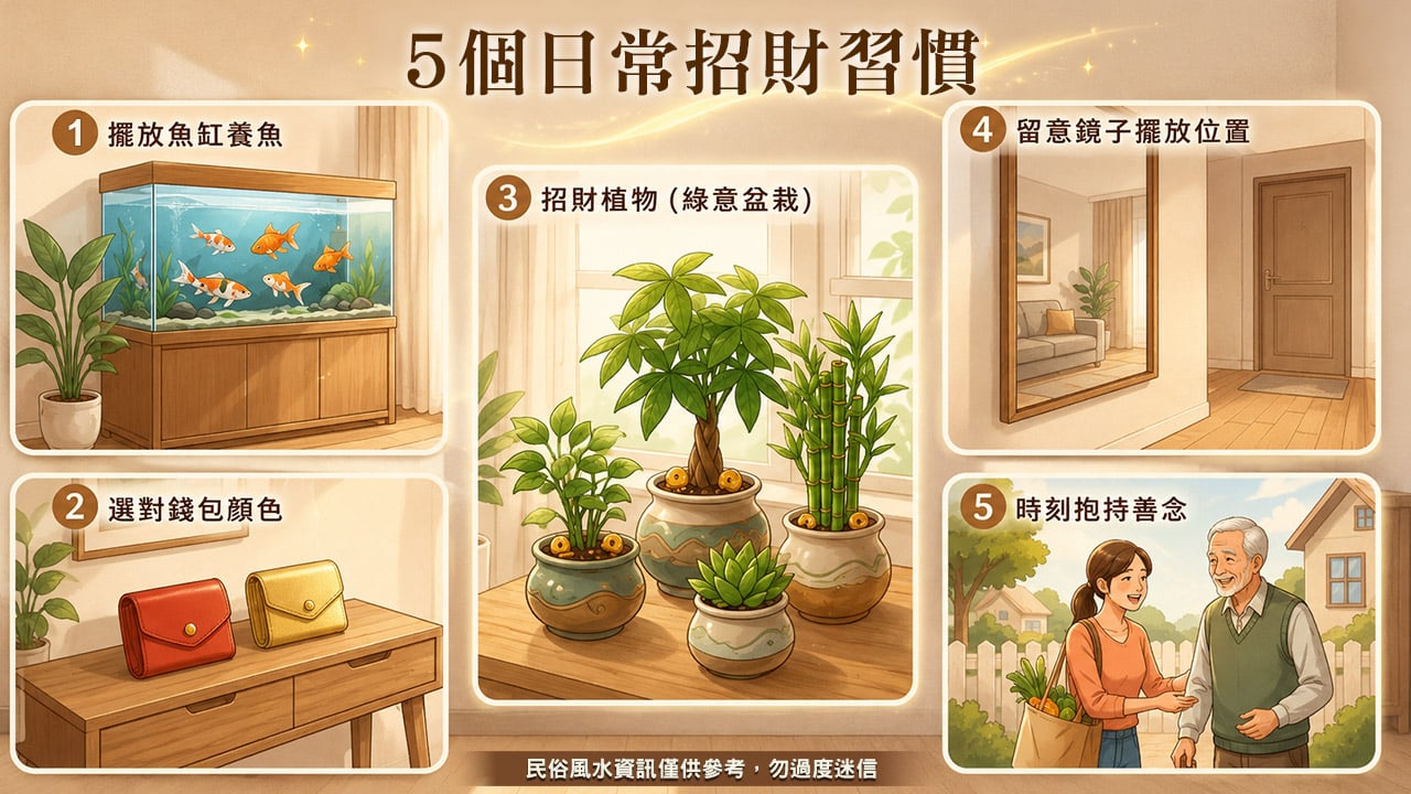5個日招財常習慣-招偏財