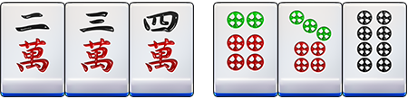 麻將順子示意圖-麻將胡牌組合