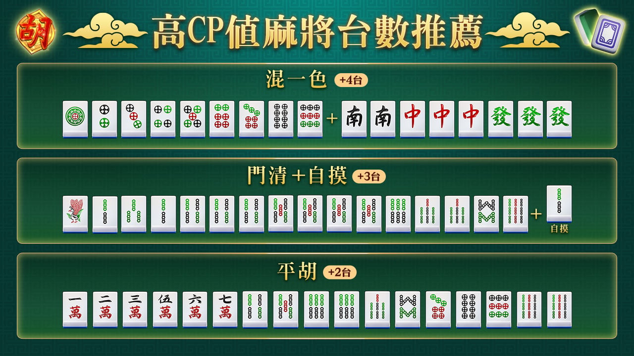 台麻台數,高CP麻將台數推薦 高CP麻將台數推薦-台麻台數