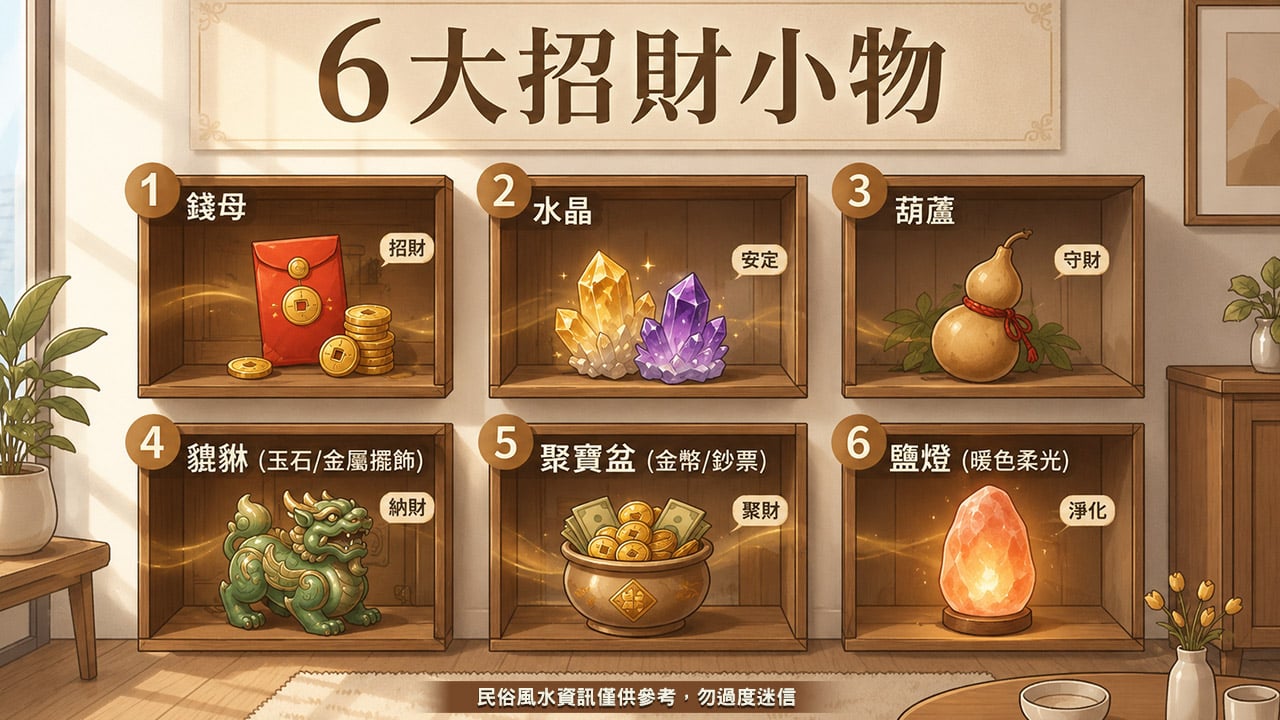 6大招財小物-如何增加偏財運