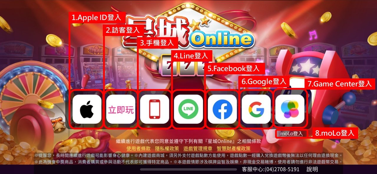 星城iPhone或iPad登入畫面-星城怎麼玩